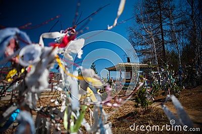 Datsan is Buddhist monasteries in Russia. Republic of Buryatia, Russia Stock Photo