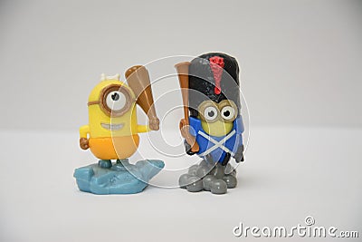 Dave and Kevin minions toy. Editorial Stock Photo