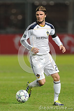 David Beckham at soccer field Editorial Stock Photo