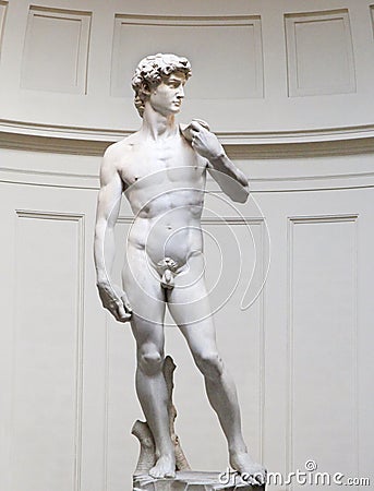 The David is a famous sculpture, Florence, Italy Editorial Stock Photo