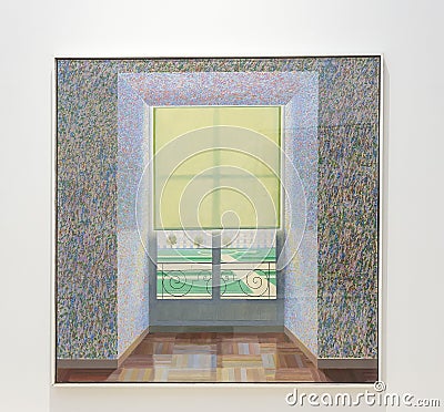 Painting by David Hockney Editorial Stock Photo