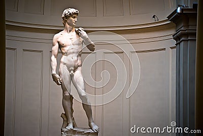 David sculpture by Michelangelo wordls most famous statue Editorial Stock Photo