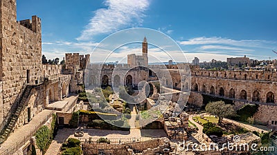 David tower in Jerusalem Old City Stock Photo