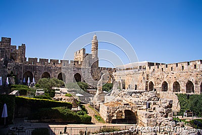 David Tower .The Old City Jerusalem. Stock Photo