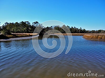 Davis Bayou National Seashore in Ocean Springs, Mississippi Stock Photo