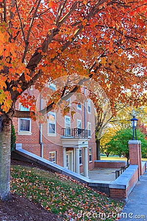 Davis Residence Hall at Wake Forest University Editorial Stock Photo