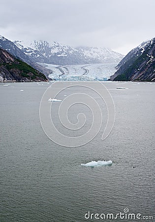 The Dawes Glacier Stock Photo