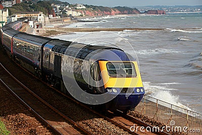 The Dawlish train Stock Photo