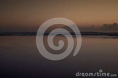 Dawn on the beach in Arroio do Sal , Brazil Stock Photo
