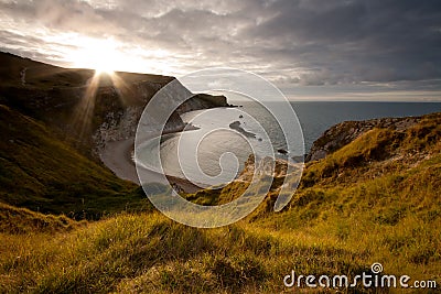 Dawn on the Jurassic Coast Stock Photo