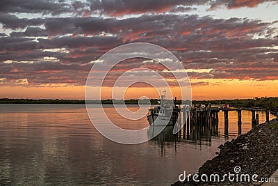 Dawn at Karumba Stock Photo