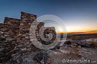 Dawn over the Arizona Desert Stock Photo