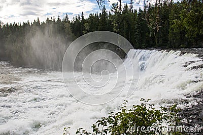 Dawson Falls, Murtle River, Wells Gray Provincial Park, British Columbia, Canada. Stock Photo