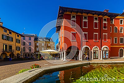 Piazza Paolo Diacono in Cividale del Friuli Editorial Stock Photo