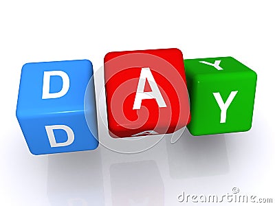 Day cubes Stock Photo