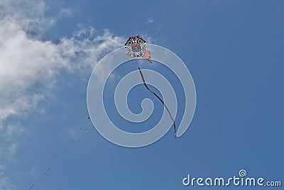 Day of the Dead Celebrations: Giant kites soar the sky in the Mayan highlands of Guatemala Stock Photo