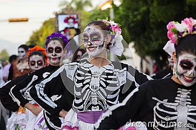 Day of the Dead Costume Editorial Stock Photo