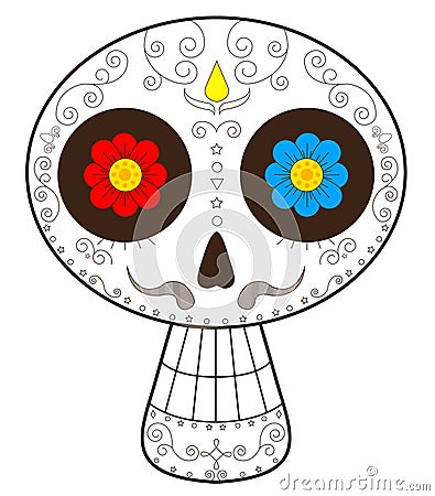 Day of the dead mexico vector illustration Vector Illustration