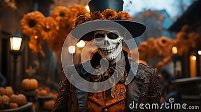 Day of the Dead remembering the departed dia de color scheme Stock Photo