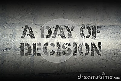 A day of decision gr Stock Photo