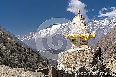 Pangboche to Namche Bazaar, Nepal Stock Photo