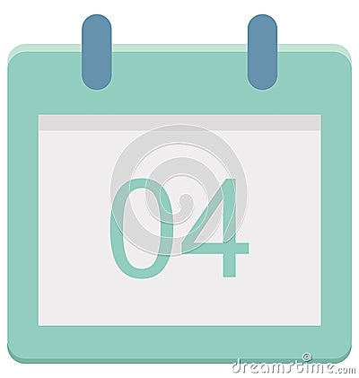 Day forth Special Event day Vector icon that can be easily modified or edit. Vector Illustration