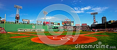 Day Game at Fenway Park, Boston, MA. Editorial Stock Photo