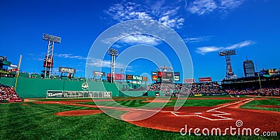 Day Game at Fenway Park, Boston, MA. Editorial Stock Photo