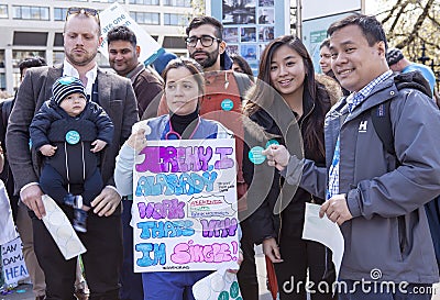 Day 2 of the 48 Hr Strike by the Junior Doctors Editorial Stock Photo