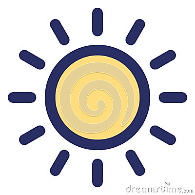 Day Isolated Vector with Outline icon which can easily modify or edit Vector Illustration