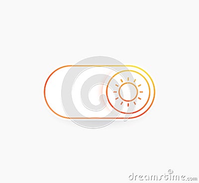 day mode toggle button, vector Vector Illustration