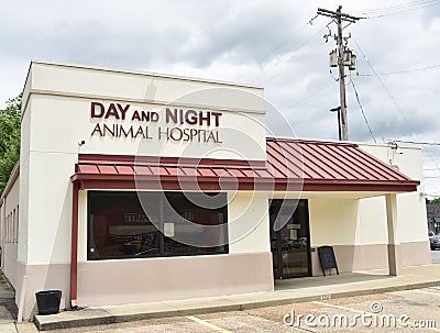 Day and Night Animal Hospital, Memphis, TN Editorial Stock Photo