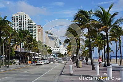 Day and Night Skylines of Key West Florida Editorial Stock Photo