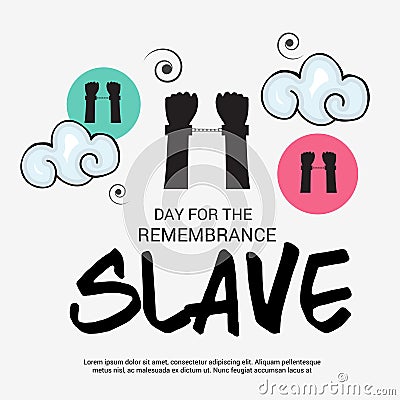 Day For Remembrance Slave. Stock Photo