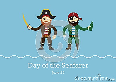 Day of the Seafarer vector Vector Illustration