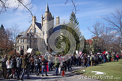 Day of Solidarity at Oberlin College Editorial Stock Photo
