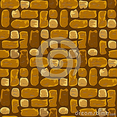 Seamless pattern of multi-colored brick wall. Vector illustration. Vector Illustration