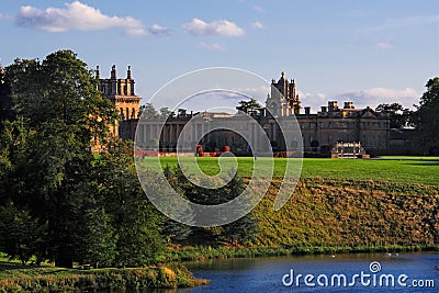 Day view of Blenheim Palace at Woodstock UK Editorial Stock Photo