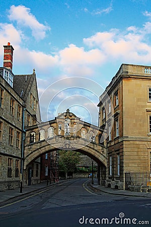 Day view of Hertford Bridge at Oxford Stock Photo