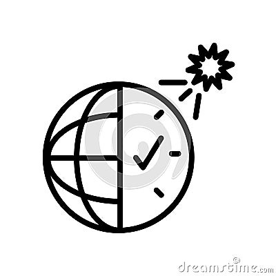 daylight savings icon isolated on white background Vector Illustration