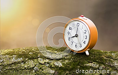 Daylight savings time concept in autumn Stock Photo