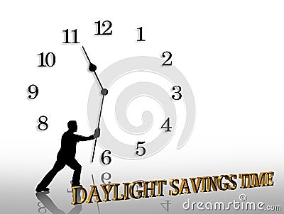 Daylight Savings Time graphic Stock Photo