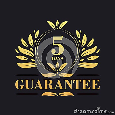 5 Days Guarantee Logo vector, 5 Days Guarantee sign symbol Vector Illustration