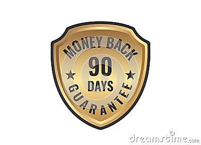 90 Days Money Back Guarantee stamp vector illustration. Vector Illustration