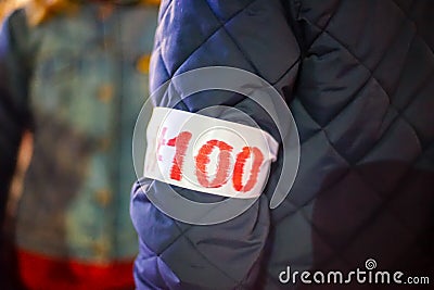 100 days of protest, Bucharest, Romania Editorial Stock Photo