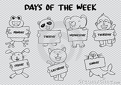 Days of the week Stock Photo