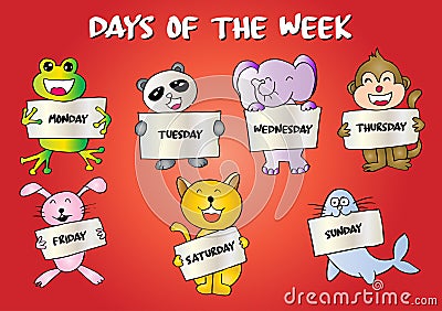 Days of the week Stock Photo