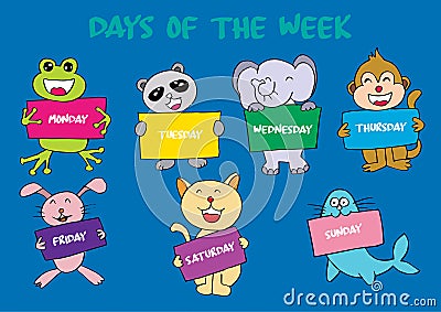 Days of the week Stock Photo