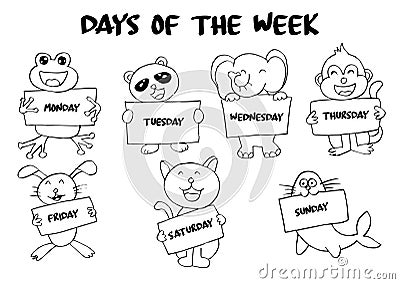 Days of the week Stock Photo
