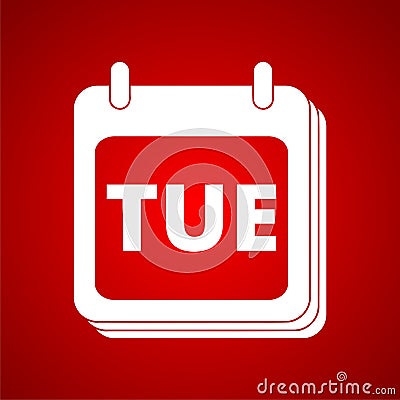 Days of the week tuesday Vector Illustration